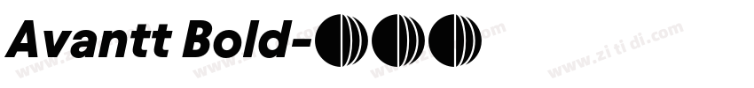 Avantt Bold字体转换